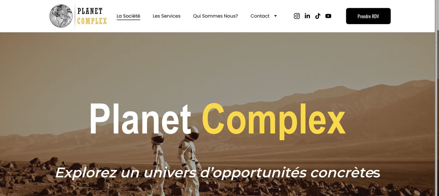 Aperçu du site planetcomplex.eu